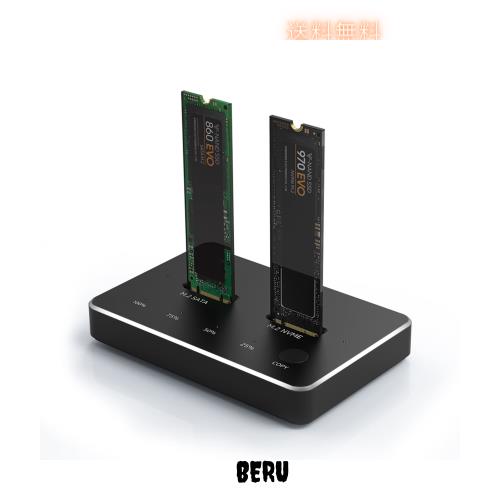 Zoravson USB C M.2 NVME SATA SSDエンクロージャーアダプター、USB 3.1 Gen 2 10Gbps、高速M.2 to USB Cデータ転送外付けハードディスク