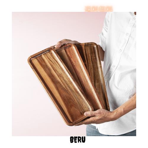 木製ディナープレート 3枚セット サービングトレイ 37cm 長方形 木製 サービングプレート ホームデコレーション、食品、野菜、果物、シャの通販は 5,860円