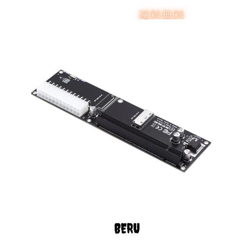 Cablecc oculink 8x SFF-8612 8611からPCI-Express PCIe 16XアダプターとATX 24pinパワーポートメインボードグラフィックスカードの通販は