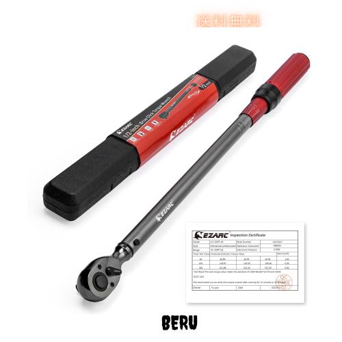 EZARC(イザーク) トルクレンチ 差込角 12.7mm(1/2”)車 40~340N・m プレセット型トルクレンチ タイヤ交換 高精度±3％ 両回転対応 自動車