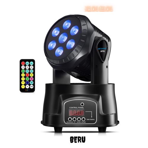 BETOPPER LEDムービングライト舞台照明7x8W RGBW DMX512 リモコン付き ディスコライト ステージライト7色変換 ステージ照明 9/14CH disco 11,904円