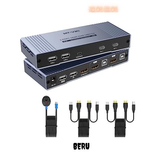 HDMI KVMシームレス切替器 2ポート シームレス瞬時切り替え 4K@30Hz出力 マルチビュー（PIP）対応、MT-VIKI HDMI 1.4切替器2入力1出力 HDの通販は 11,746円