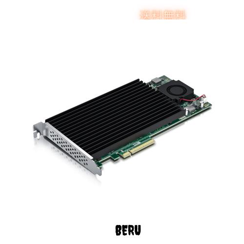 10Gtek U.2 SSD, X8, (4) M.2(M Key) コネクタ用 NVMe SSD アダプタ, PEX-8724 コントローラ内蔵,非分岐マザーボードをサポート