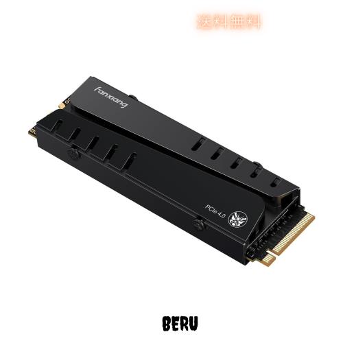fanxiang S770 SSD【ヒートシンク付きでPS5にも最適】最大7400MB/s M.2 NVMe 2280 PCIe Gen4.0x4 64Gb/s M.2 SSD PS5動作確認済 3D NAND