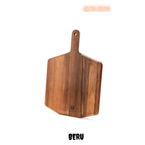 ＢＩＬＬ．Ｆ相思木単片扇形ピザプレート、直径が大きい、表面のテクスチャがはっきりし、縁が滑らかで、ハンドルが長く携帯に便利です。