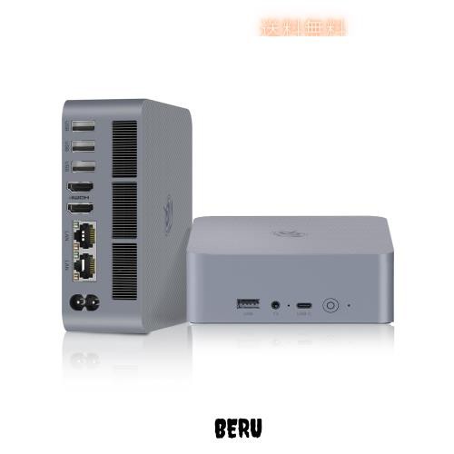Beelink EQi12 12650H ミニ pc、最大4.7GHz 10C/16T デュアルLAN対応mini pc 24GB LPDDR5 1TB M.2 PCle4.0 SSD 電源内蔵、4K HDMI、WiFi6の通販は 55,651円
