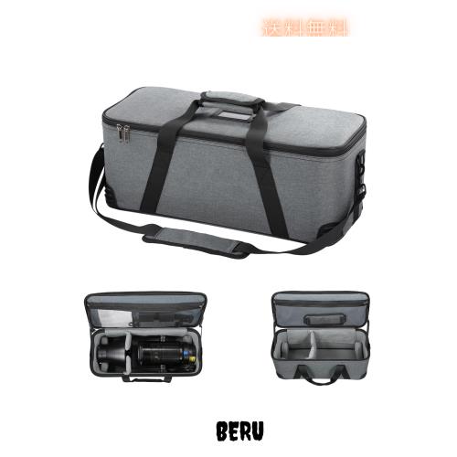 NEEWER キャリングバッグ ショルダーストラップ、ハンドル 可動フォームパッド付き スタジオライト CB300B CB200B FS150B CB100C CB60B R