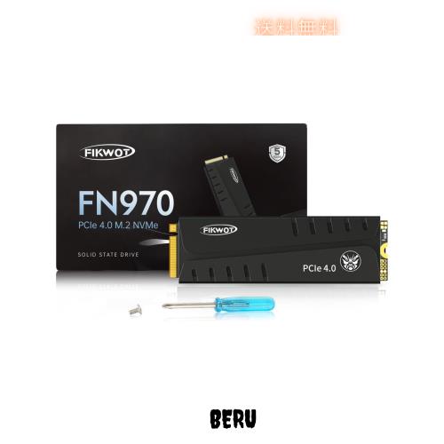 Fikwot FN970 SSD 1TB M.2 2280 PCIe Gen4 x4 NVMe 1.4 3D NAND TLC 内蔵 SSD ヒートシンク付き PS5動作確認済み R:7400MB/s W:5400MB/s の通販は