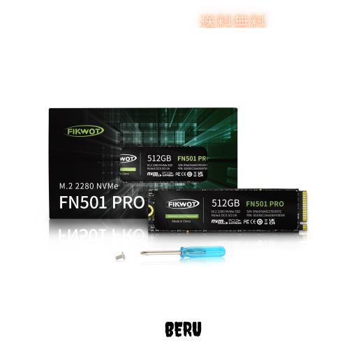 Fikwot FN501 Pro 512GB NVMe SSD M.2 2280 PCIe Gen3 x4 内蔵 Fikwot FN501 Pro 512GB NVMe SSD M.2 2280 PCIe Gen3 x4 内蔵