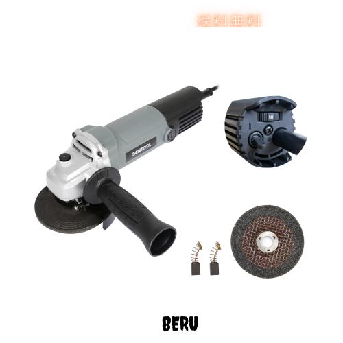 SENTOOL 変速ディスクグラインダー 100mm グラインダー 変速 コード式 無段変速 7段階 1台で5役 AC100V 600W グラインダー 工具 オフセッの通販は 5,055円