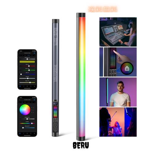 NEEWER TL60 RGB チューブライト フルカラー RGBWW スティックライト ハンドヘルドライト 撮影用ライト LEDビデオライト バーライトAPP/2