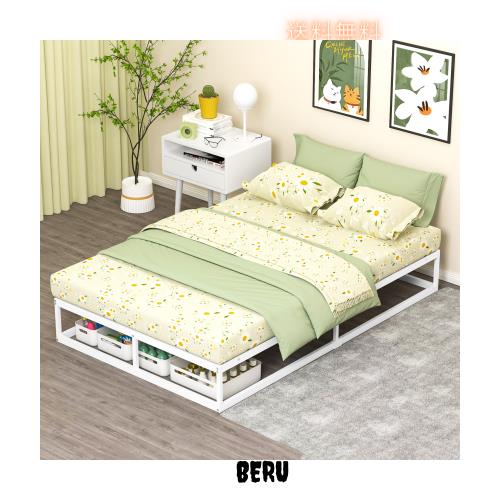 耐荷重300kg ベッドフレーム セミダブル 白 Holdm パイプベッド 耐荷重300kg]ベッドフレーム セミダブル 白 Holdm パイプベッド