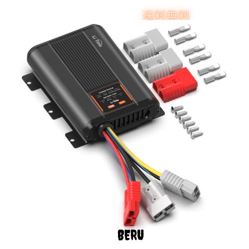 LiTime 12V 40A DC-DCバッテリーチャージャー 走行充電器 12Vのリン酸鉄リチウムイオン、鉛蓄電池、SLA、ゲル、AGM、カルシウムバッテリ