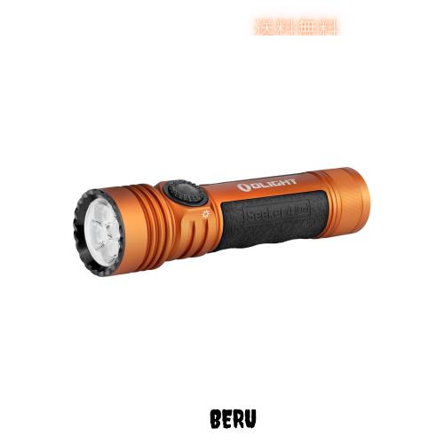 OLIGHT(オーライト) Seeker 4 Pro LEDライト 懐中電灯 超明るい4600ルーメン 最長射程260m 磁気吸着 Type-C充電 防災 アウトドア 工事用