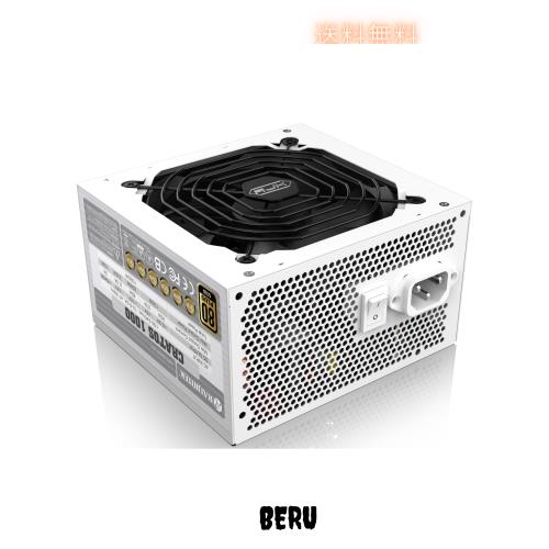 RAIJINTEK CRATOS 1000 WHITE 電源ユニット ATX3.0/3.1対応 80PLUS Gold 認証 1000W Full Modular (0R30B00006)