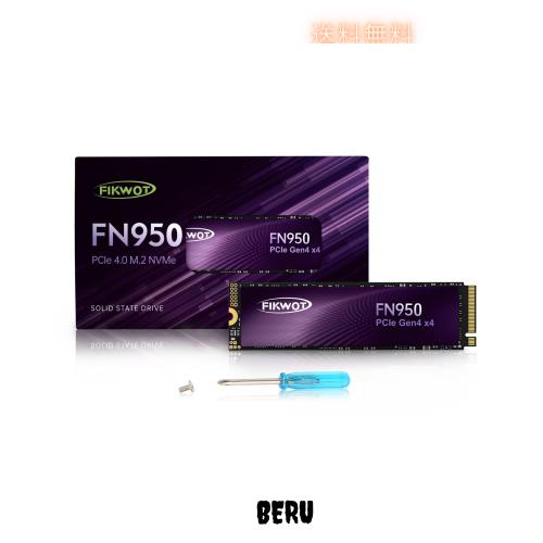 Fikwot FN950 2TB SSD M.2 2280 PCIe Gen4 x4 NVMe 1.4 内蔵SSD グラフェン冷却ステッカー 最大4800MB/s ダイナミック SLC キャッシュ ラ