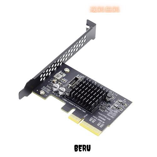 NFHK USB 3.2 Gen2 Type-E 20Gbps フロントパネルソケット PCI-E 4X Express カードアダプター デスクトップマザーボード用の通販はその他パソコン・PC周辺機器