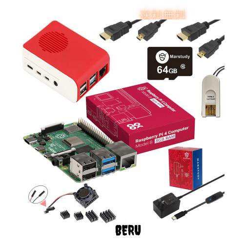 Marstudy Raspberry Pi4 Model B Starterキット(8GB RAM)/ラズベリーパイ4B(技適マーク付)/Raspberry Pi OSプリインストール/のプレミアの通販は 23,572円