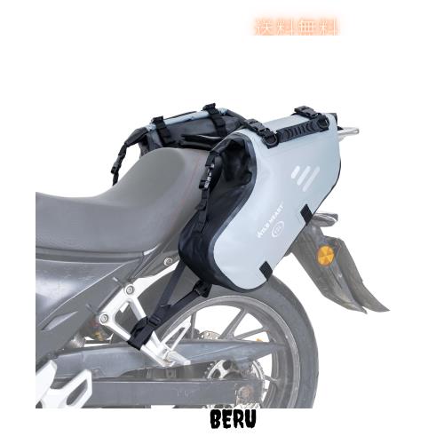 WILD HEART オートバイサドルバッグ 防水 24L(長さ12インチ x 2) オートバイサイドサドルバッグ パニエバッグ トランクバイクアクセサリ