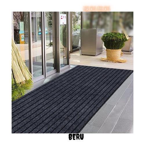 LULULIFE 玄関マット 120*300cm 厚め版（厚さ5mm） 高密度 屋外マット TPE エコ無毒無臭 新型素材 ドアマット スタンダードマット 吸水マの通販は
