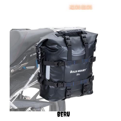 WILD HEART バイクエッジバッグ ステンレスハンギング防水バッグ20L/25L 防水耐摩耗汎用バイク部品 (Black, 25L One PCS)の通販はその他カー用品・バイク用品