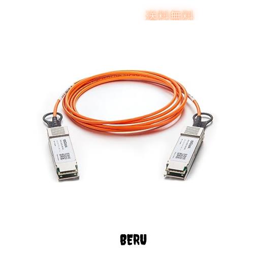 10Gtek 40G QSFP+ AOC ケーブル 40GBASE イーサネット アクティブ 光ケーブル QDR MMF, Cisco QSFP-H40G-AOC2M、Supermicro CBL-QSFP+AOC 5,903円