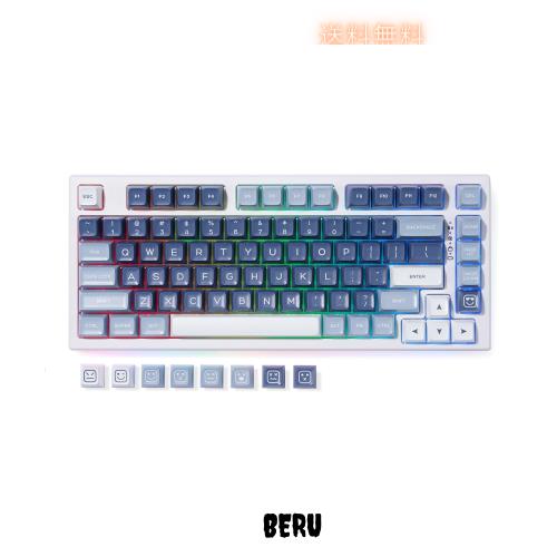 YUNZII YZ75 75% ホットスワップ対応ワイヤレスゲーミングキーボード RGBバックライト BT5.0/2.4G/USB-C、Dye Sub PBTキーキャップ Linuxの通販は