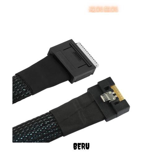 cablecc Oculink PCIe PCI-Express データアクティブケーブル SFF-8611 8i - SFF-8654 8i 8X スリムライン SSD 50cmの通販は