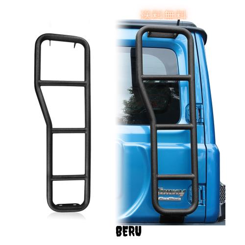 AMWMORV ジムニー リアラダー ジムニー JB64 ジムニー 5ドア ジムニー ラダー JB74 ハシゴ 円形ラダー 一体式 穴あけ不要 取付簡単 鉄製 の通販は