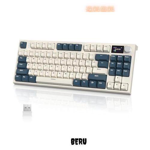 ATTACK SHARK x AJAZZ K86 メカニカルキーボード ゲーミングキーボード 無線 ワイヤレス 3つの接続モード2.4G / bluetooth5.1 / USB-C TFの通販は