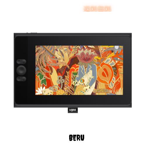 UGEE 液タブ UE12 液晶ペンタブレット 11.6インチ ショートカットキー8個 充電不要スタイラスペン 8192レベル筆圧 ±60°傾き検知 1920×