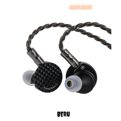 LINSOUL 7HZ Timeless II平面駆動HIFI有線イヤフォン 14.5mm平面駆動振動板が搭載される ゴールととシルバー交換する可能ノイズ 高純度7N