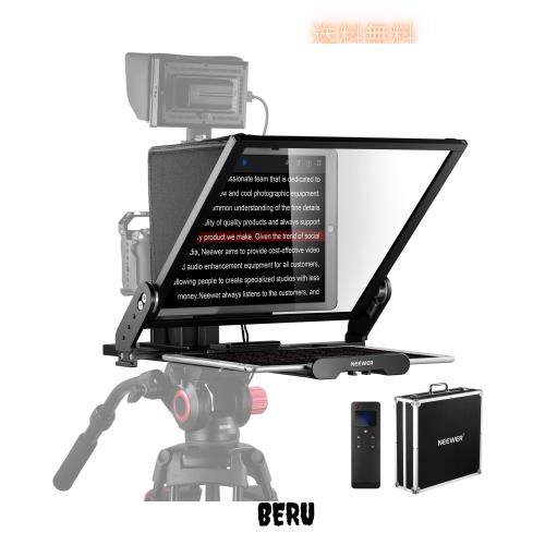 NEEWER プロンプター X17 II 新版カメラマウントQRプレート/17インチHDビームスプリッター付き RT113リモコン＆アプリ制御 全金属製フレー