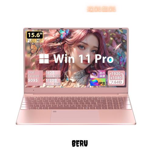 ノートパソコン【Win 11搭載/MS Office 2019】15.6インチ大型FHD IPS画面 高速Celeron N5095 最大2.９Ghz DDR4 16G 1920×1080FHD USB3.0 38,755円