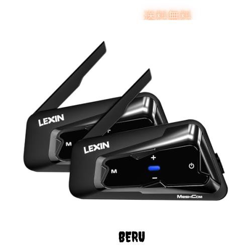 LEXIN バイク インカム インカムバイク用 バイク用通信機器 最大24人同時通話可能 Mesh3.0搭載 音楽共有 FMラジオ付き Bluetooth5.0 音楽