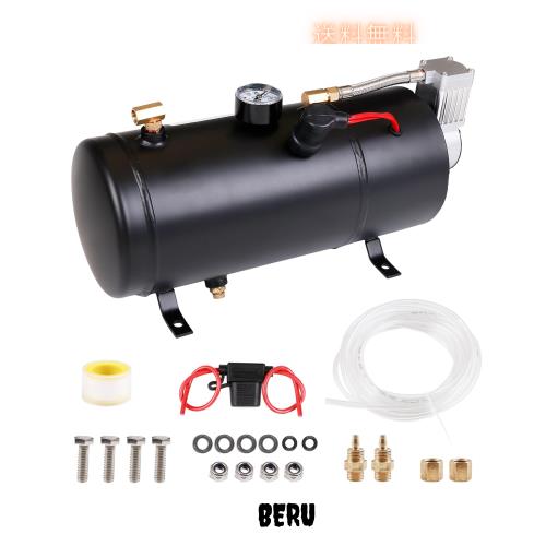 15A オイルレス エアーコンプレッサー 150PSI 3Ｌ 24V タンク容量 ホーン改造 普通車 軽自動車のタイヤ ボール ゴムボートなどの空気入れの通販は 14,557円