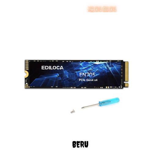 Ediloca EN705 SSD 2TB PCIe Gen4 NVMe M.2 2280 PS5動作確認済み 最大読込: 4800MB/s 最大書き:4500MB/s 3D NAND TLC 内蔵SSD ダイナミの通販は
