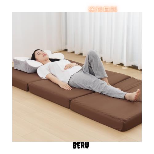 HOMFINE 高反発マットレス セミダブル 三つ折り 極厚10cm おりたたみマットレス 高反発 ベットマット 敷き布団 凹凸加工 体圧分散 程良いの通販は