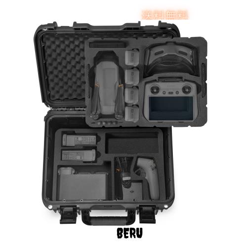 Lekufee DJI Air 3S/DJI Air 3 防水キャリングケース DJI Air 3S/Air 3 Fly Moreコンボ、DJI Goggles 3/Goggles 2、DJI Goggles Integra