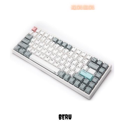 NiZキーボード Mini84-pro ワイヤレス 【2024新型】84キー Bluetooth 5.0/2.4G USBレシーバー 静電容量無接点方式 キー荷重35g キーマッ