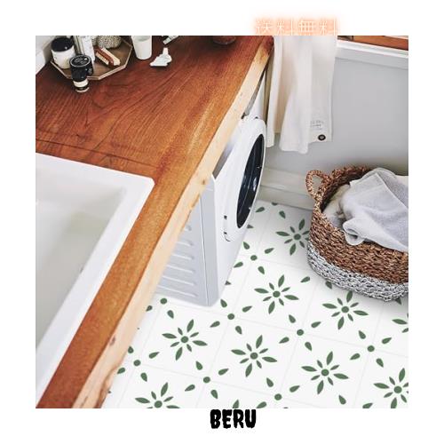 MORCART フロアタイル 置くだけ フロアシート 接着剤不要 床 リメイクシート 貼るだけ DIY トイレ 浴室 玄関 キッチン フローリングシーの通販は