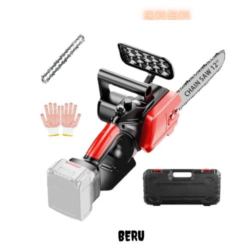 Soggloo チェーンソー 充電式 12インチ 電動 チェーンソー ブラシレスモーター搭載 自動給油 充電式 小型 チェーンソー 最大切断幅30cm の通販は