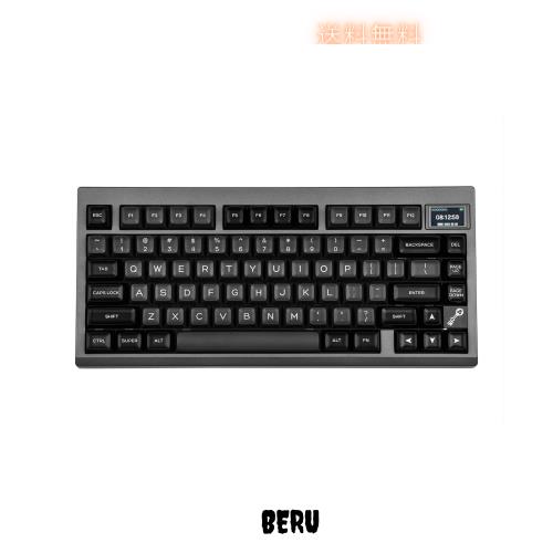 EPOMAKER TH80 PRO V2 ワイヤレス ゲーミングキーボード RGBスクリーン VIAプログラマブル ガスケット メカニカルキーボード 75%Bluetootの通販は