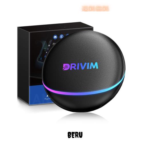 DRIVIM CarPlay AI Box 2024年最新型 【HDMI出力付き】Android 12.0 カーナビでYouTube/Netflix/Huluなど動画視聴可能 GPS内蔵 2画面表示