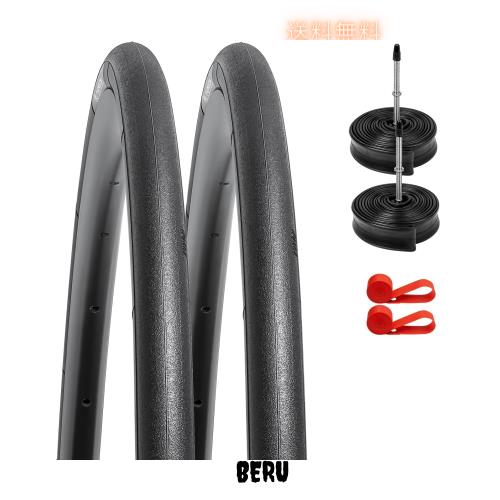 2本セット,700 23c タイヤ 軽量 穿刺防止,700x23c 23-622 自転車タイヤ+ チューブ 仏式バルブ60mm +リムテープ+タイヤレバー,タイヤ 700