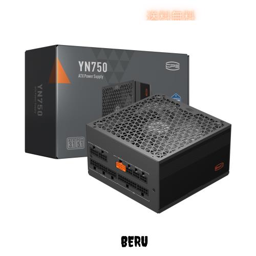 PCCOOLER CPS YN750 電源、80 Plus Gold 認定 完全モジュラー PCIe 5.1 ＆ ATX 3.1 ゲーミング PSU 幅広い互換性 135mm FDB ファン、フル