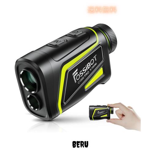 FOSSiBOT C1000 PRO ゴルフレーザー距離計 OLED赤緑色表示 最速0.06S測定 光学6倍望遠 高透過レンズ 1000m/1093yd対応 マグネット付 ゴル