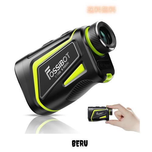 FOSSiBOT C1000 ゴルフレーザー距離計 LCD黒表示 最速0.06S測定 光学6.5倍望遠 高透過レンズ 1000m/1093yd対応 マグネット付 ゴルフ距離