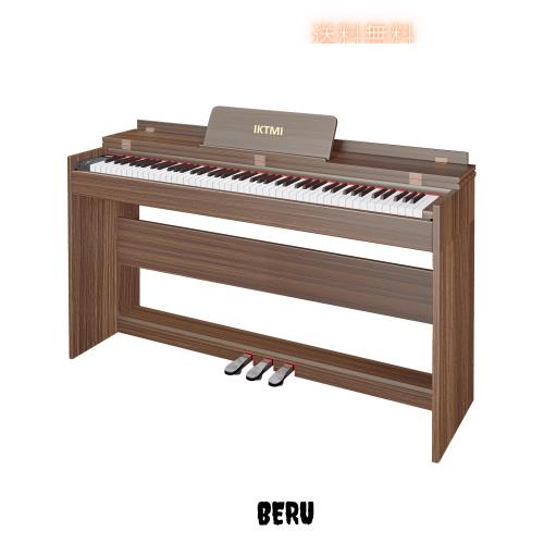 ❤️1品限り❤️IKTMI電子ピアノ 88鍵盤 木製 ペダル付き ハンマーアクション Amazon | IKTMI 電子ピアノ 88鍵盤 ハンマーアクション鍵盤 木製