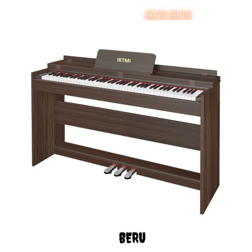 IKTMI 電子ピアノ 88鍵盤 ハンマーアクション 88鍵盤 木製